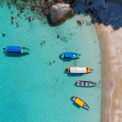 PLAGE VU DU CIEL